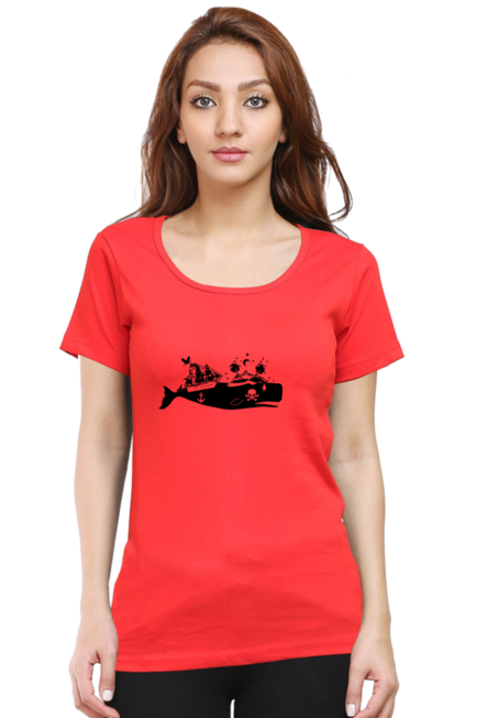 Nature Whale pirate - Women's T-shirt