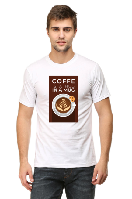 COFFEE IS A HUG IN A MUG - Men's T-Shirt