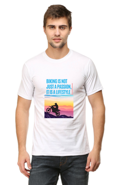 BIKING IS NOT JUST A PASSION, IT'S A LIFESTYLE - MEN'S T-SHIRT