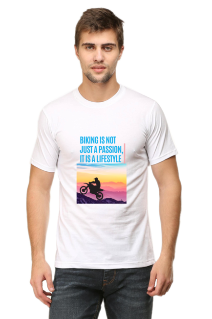 BIKING IS NOT JUST A PASSION, IT'S A LIFESTYLE - MEN'S T-SHIRT