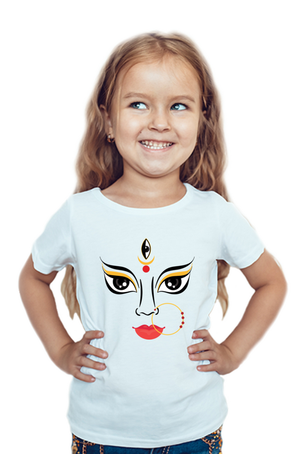 MAA DURGA FACE - GIRL'S T-SHIRT