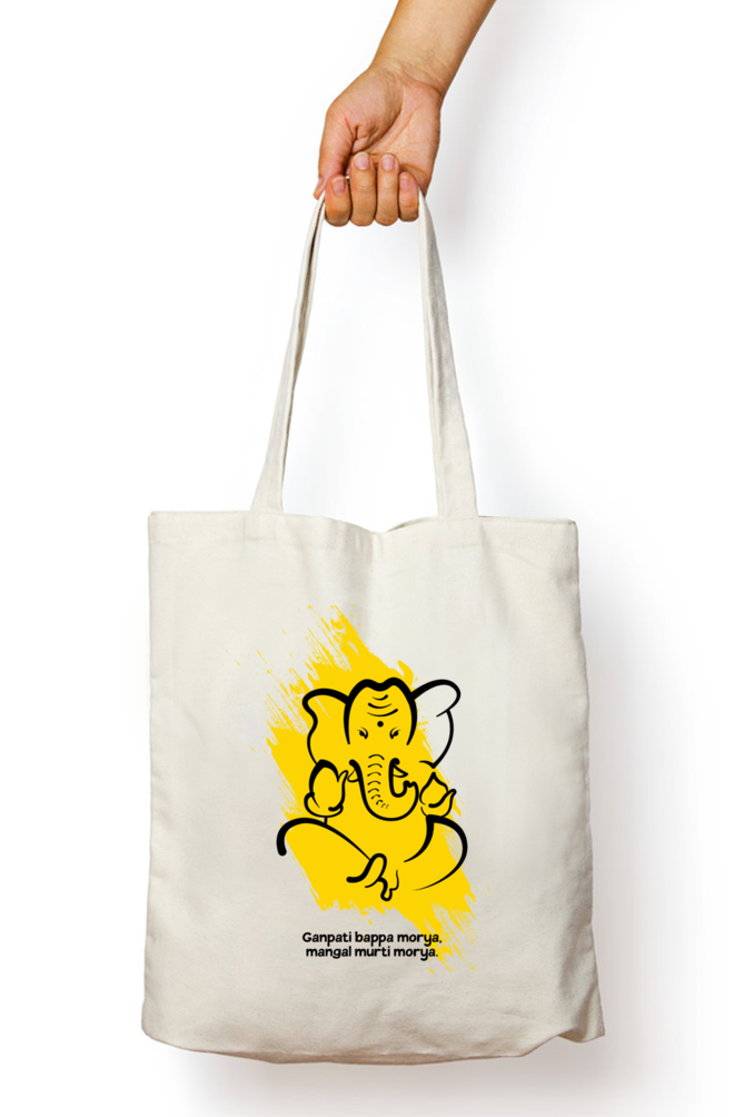 GANAPATI BAPPA MORYA, MANGAL MURTI MORYA - Unisex Tote-Bag with Zipper