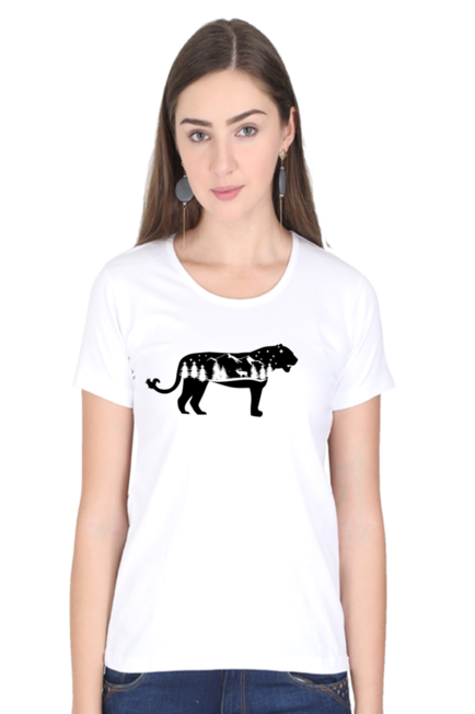 T-Shirt: Nature-White Tiger