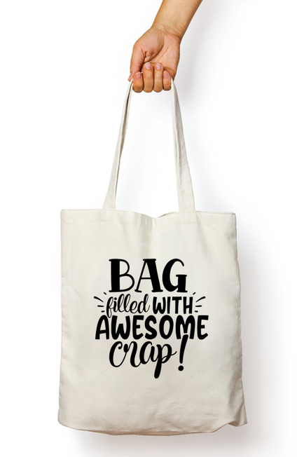 Bag filled with awesome crap! - Unisex Tote-Bag with Zipper