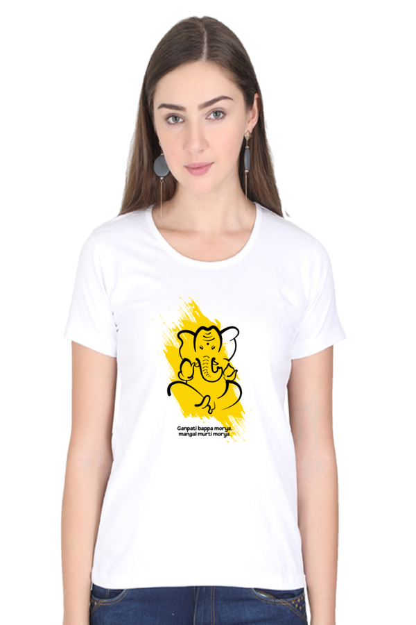 GANAPATI BAPPA MORYA, MANGAL MURTI MORYA - Women's T-SHIRT