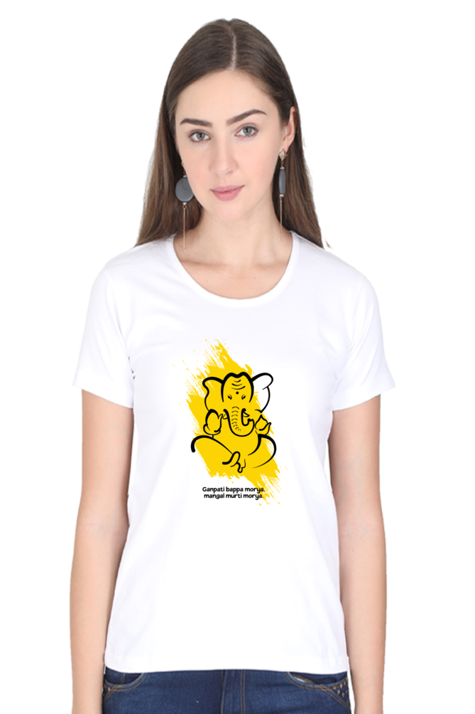 GANAPATI BAPPA MORYA, MANGAL MURTI MORYA - Women's T-SHIRT