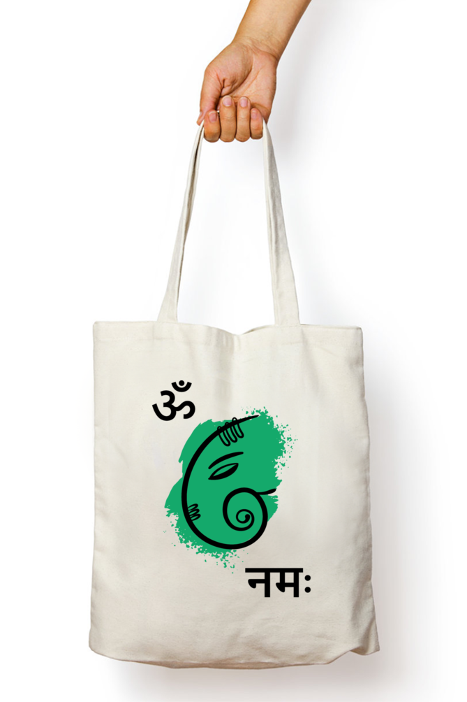 OM GANESHAYA NAMAH - Unisex Tote-Bag with Zipper