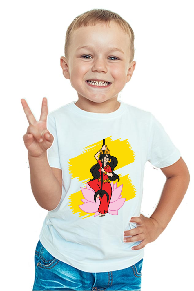 MAA DURGA LOTUS - BOY'S T-SHIRT