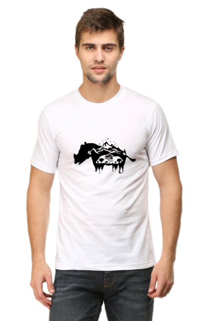 Nature Rhino - Men's T-Shirt