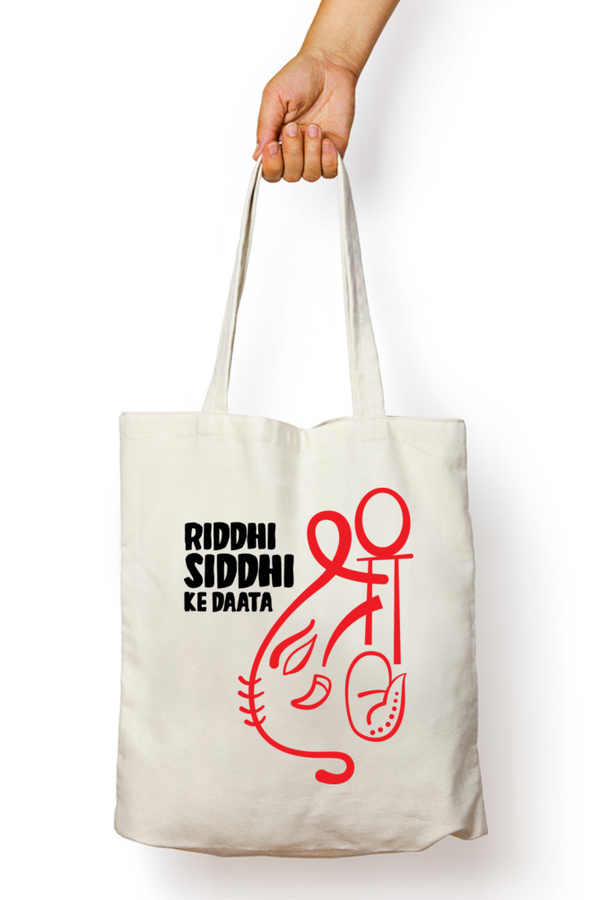 RIDDHI SIDDHI KE DAATA - Unisex Tote-Bag with Zipper