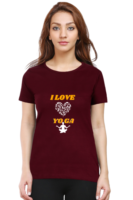 I LOVE YOGA - WOMEN T SHIRT