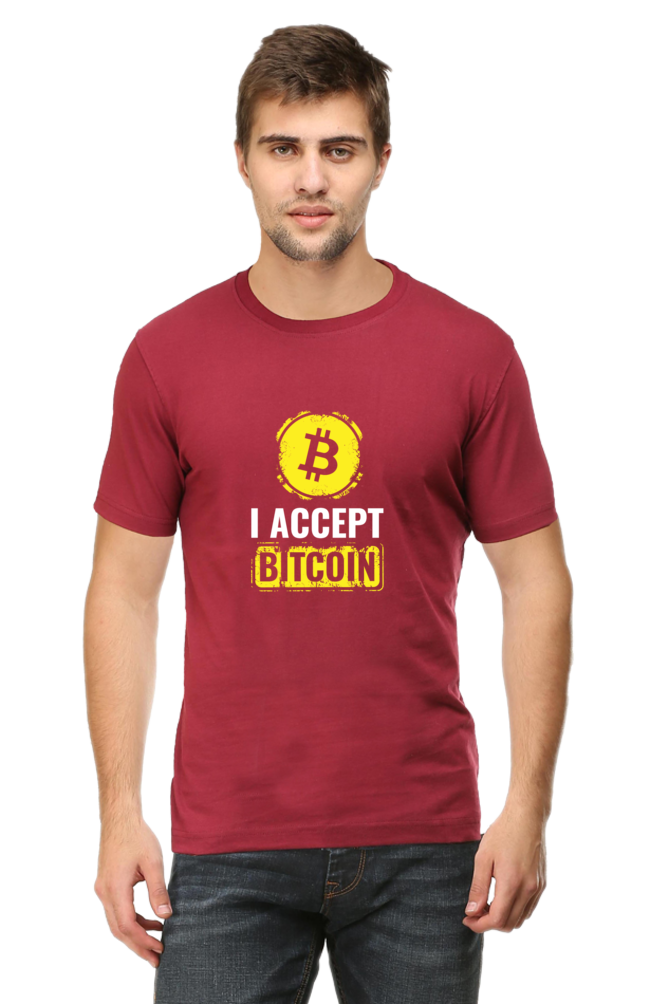 I ACCEPT BITCOIN - MEN'S T-SHIRT