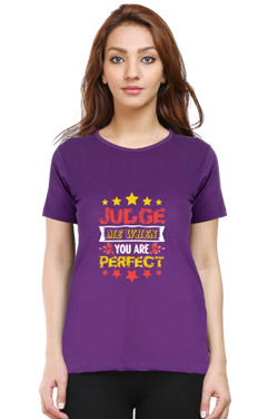 Judge me when you are perfect - Women's T-Shirt