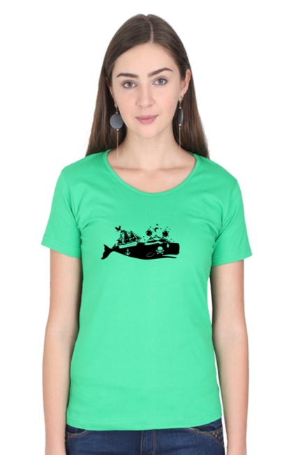 Nature Whale pirate - Women's T-shirt