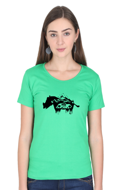 Nature Rhino - women's T-Shirt