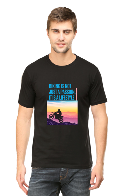 BIKING IS NOT JUST A PASSION, IT'S A LIFESTYLE - MEN'S T-SHIRT