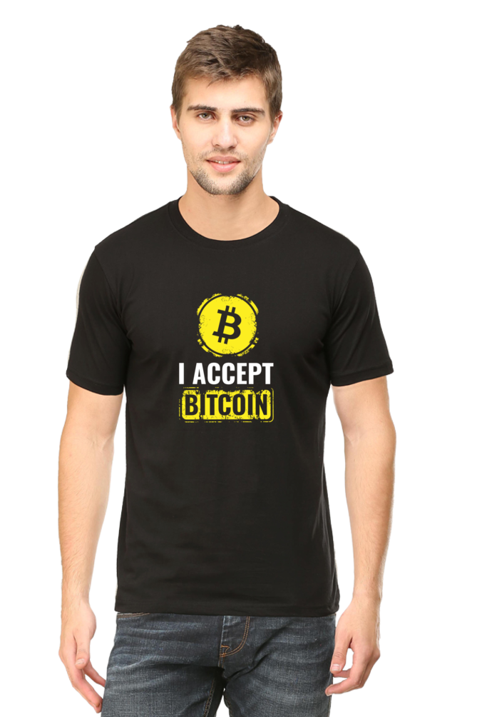 I ACCEPT BITCOIN - MEN'S T-SHIRT