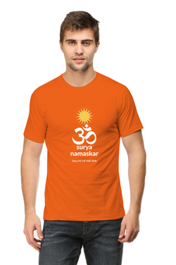 SURYA NAMASKAR OM - SALUTE TO THE SUN - MEN'S T SHIRT