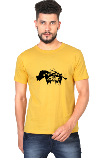 Nature Rhino - Men's T-Shirt