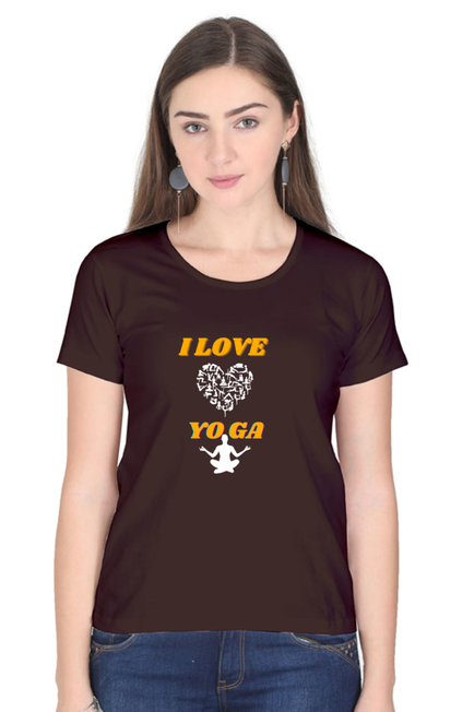 I LOVE YOGA - WOMEN T SHIRT