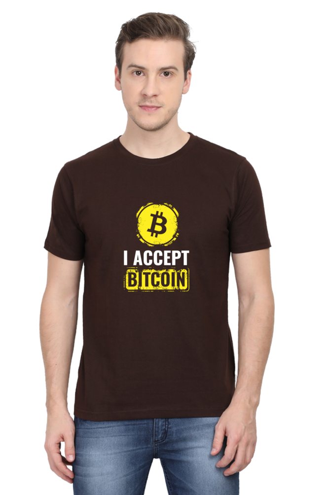 I ACCEPT BITCOIN - MEN'S T-SHIRT