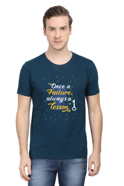 ONCE A FAILURE, ALWAYS A LESSON - MEN'S T SHIRT