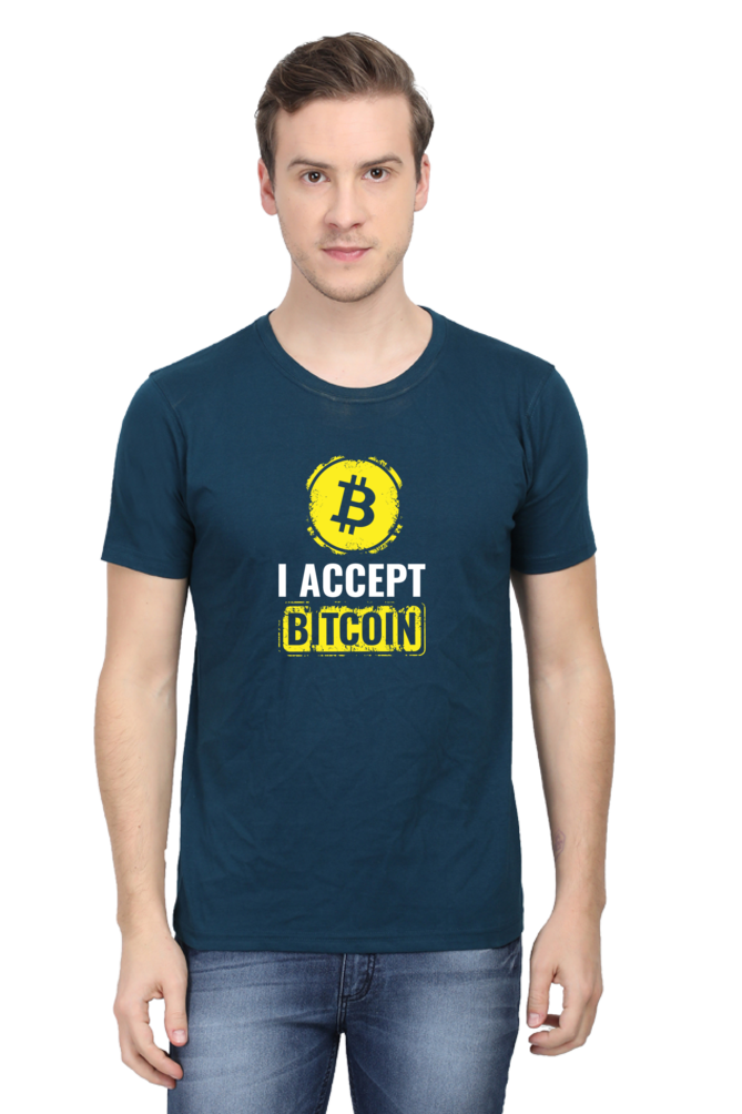 I ACCEPT BITCOIN - MEN'S T-SHIRT