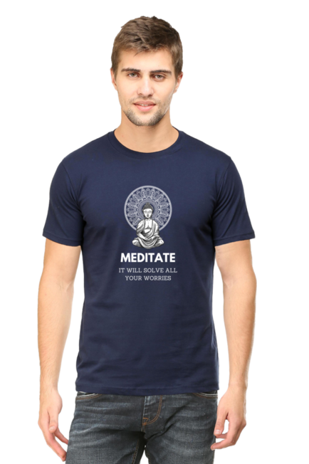 MEDITATE - IT WILL SOLVE ALL WORRIES - MEN'S T SHIRT