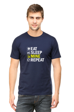 EAT SLEEP MINE REPEAT - MEN'S T-SHIRT