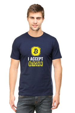 I ACCEPT BITCOIN - MEN'S T-SHIRT