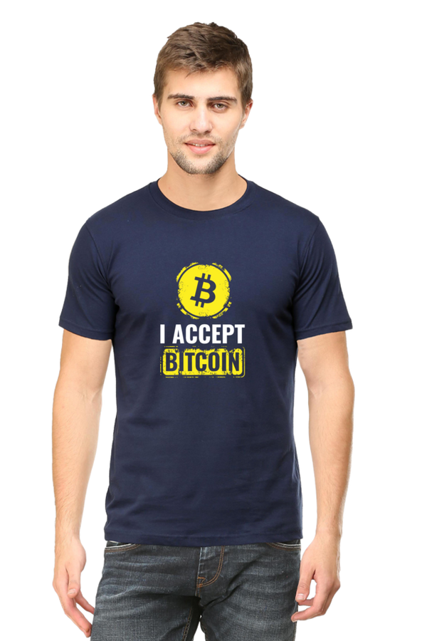 I ACCEPT BITCOIN - MEN'S T-SHIRT