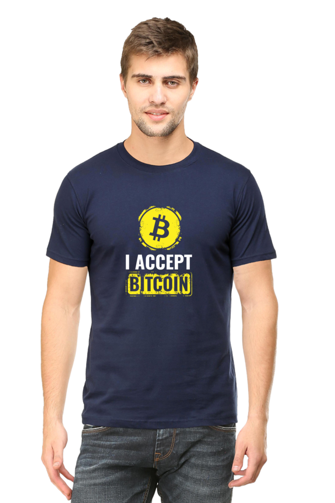 I ACCEPT BITCOIN - MEN'S T-SHIRT