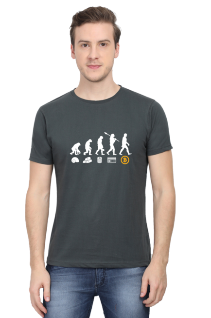 Bitcoin Evolution - Men's T-Shirt