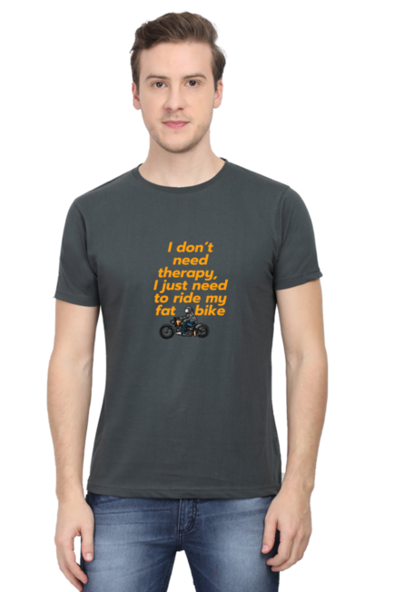 I DON'T NEED A THERAPY, I JUST NEED TO RIDE MY FAT BIKE - MEN'S T-SHIRT