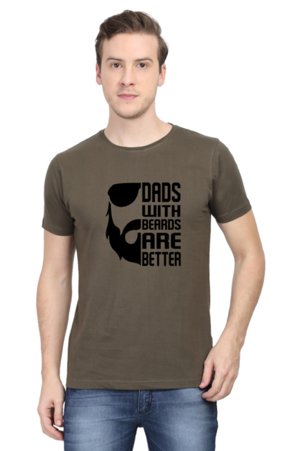 Dads with beard are Better - Men's T-Shirt