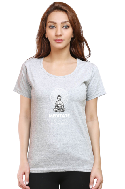 MEDITATE - IT WILL SOLVE ALL WORRIES - WOMEN'S T SHIRT