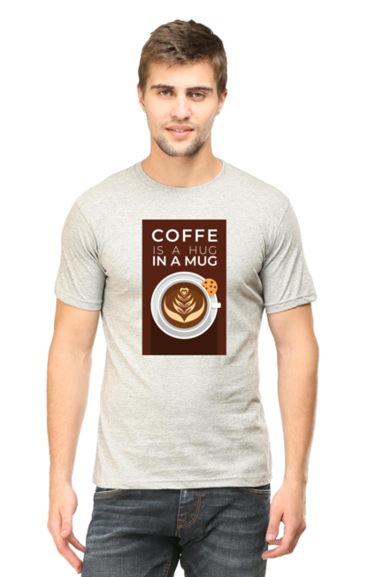 COFFEE IS A HUG IN A MUG - Men's T-Shirt