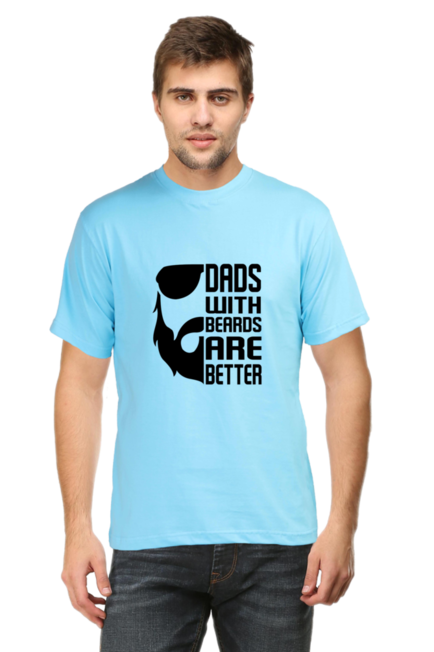 Dads with beard are Better - Men's T-Shirt