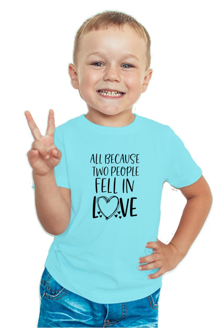 All because two people fell in Love - Boy's T-Shirt