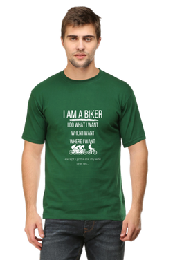 I'M A BIKER, I DO WHAT I WANT, WHEN I WANT, WHERE I WANT - MEN'S T-SHIRT