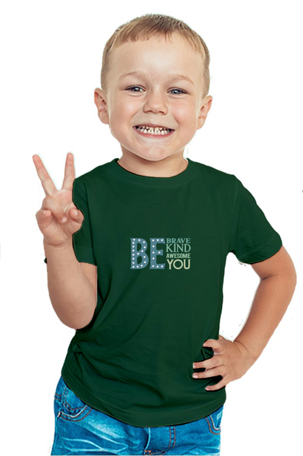 BE BRAVE, BE KIND, BE AWESOME, BE YOU (Coloured) - Boy's T-Shirt