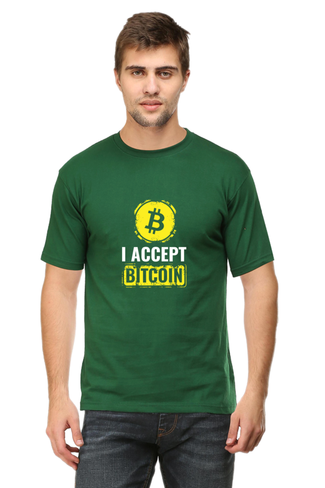 I ACCEPT BITCOIN - MEN'S T-SHIRT