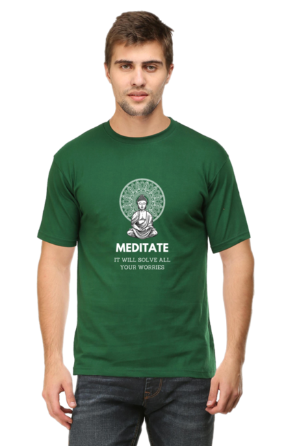 MEDITATE - IT WILL SOLVE ALL WORRIES - MEN'S T SHIRT